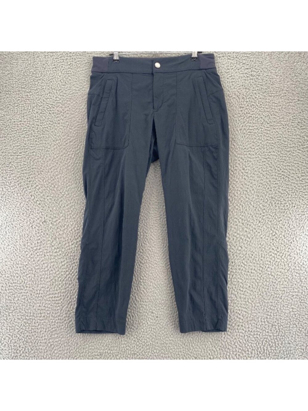 Athleta Pants Womens 6 Navy Cropped Capri Stretch Pockets Skinny Leg Activewear